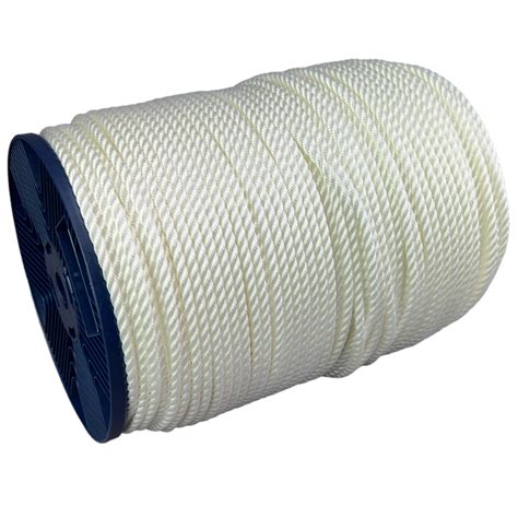 6mm White Polyester Rope X 50 Metre Reel RopeServices UK