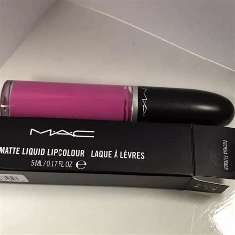 Mac Cosmetics Makeup Nib Mac Fuchsia Flicker Matte Liquid Lipcolour