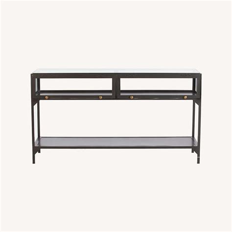 Crate Barrel Ventana Display Console Table Aptdeco