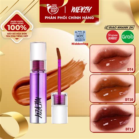 Son Tint Bóng Siêu Lì Cho Môi Căng Mọng Hàn Quốc Merzy Aurora Dewy