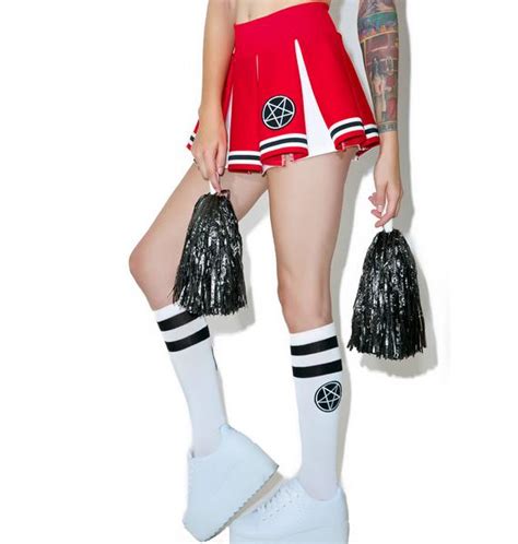 Dolls Kill Satans Cheerleader Set Dolls Kill