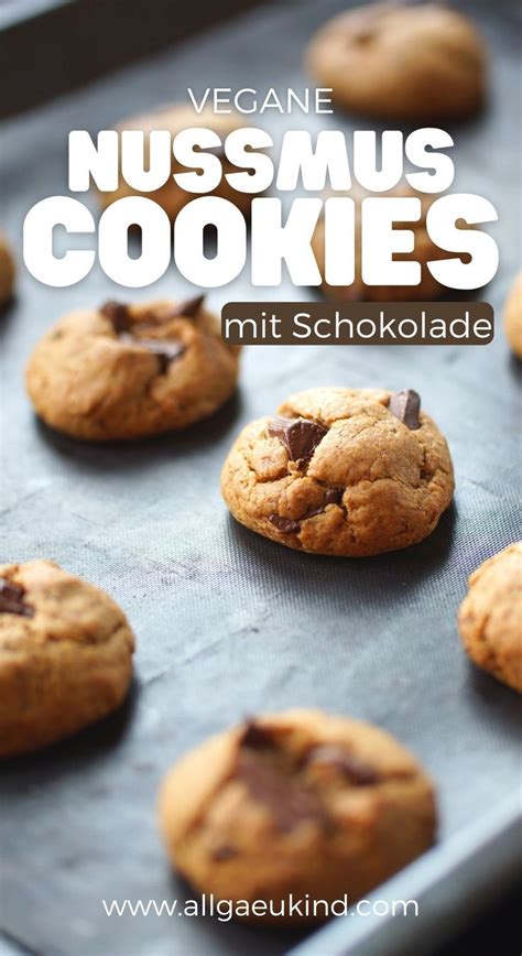 Vegane Schoko Nussmus Cookies Allgäukind Recept