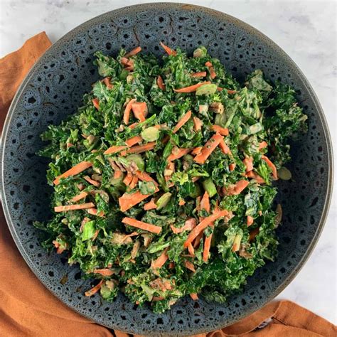 Kale And Broccoli Salad With Creamy Balsamic Salads With Anastasia