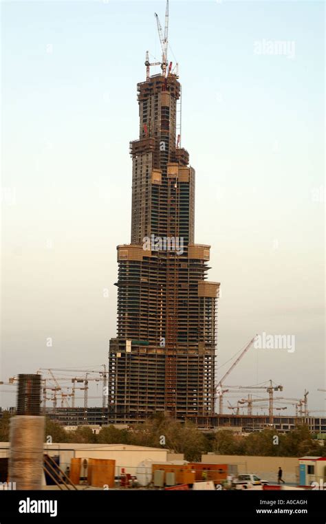 Worlds tallest building under construction Stock Photo - Alamy