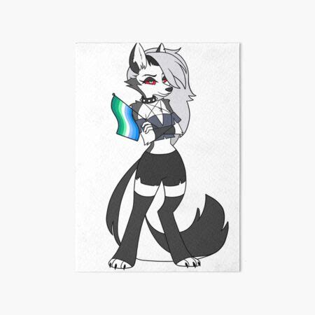 Loona Helluva Boss With Gay Men S Pride Flag Art Board Print For Sale By Xyvril Redbubble