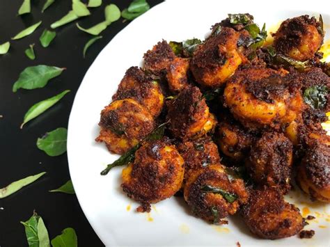 Nadan Chemeen Fry Kerala Prawns Fry Prawns Fry Kerala Food Prawn