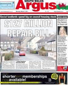 South Wales Argus Thursday Edition Includes The Property Supplement Ad