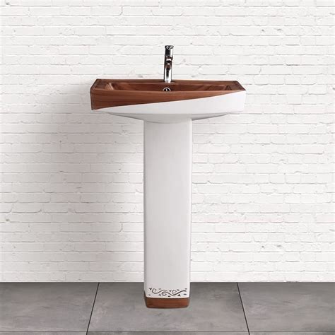 Kemjo Wt Loras Set Ceramic Pedestal Wash Basin At Rs