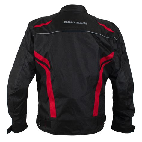 Chamarras Rm Tech Chamarra Para Motociclista Rmtech City Negra Rojo