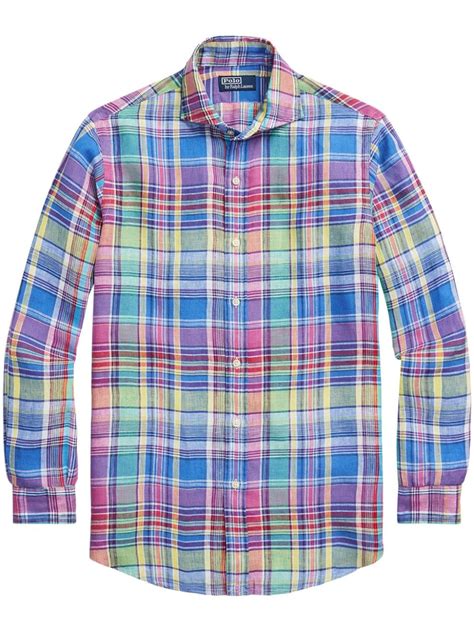 Polo Ralph Lauren Plaid Linen Shirt Farfetch