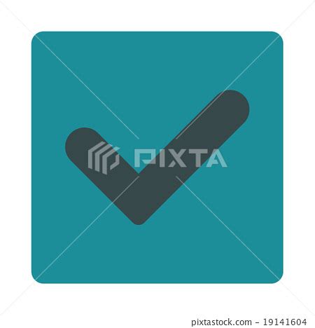 Yes Flat Soft Blue Colors Rounded Button Stock Illustration