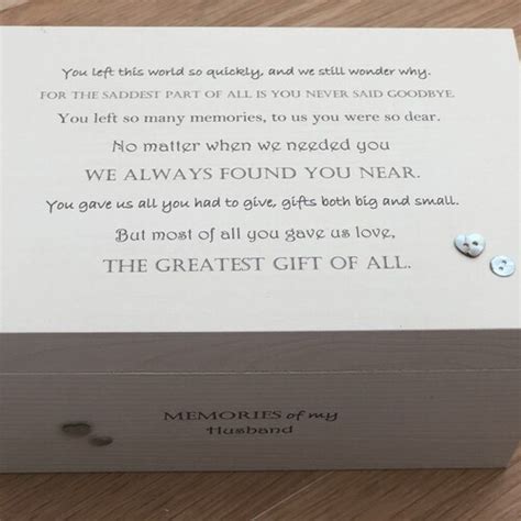 Personalised Very Large Memory Box In Memory Of Dad Etsy Uk