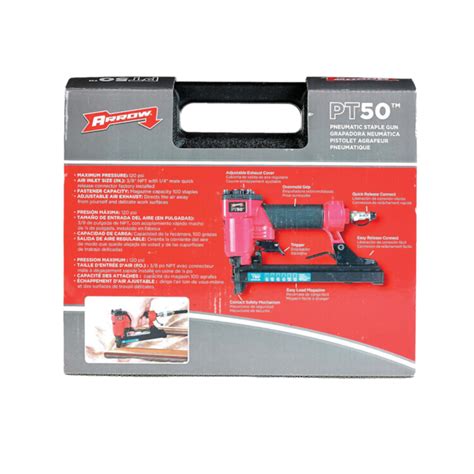Arrow Pt50 Oil Free Pneumatic Staple Gun Fits 14 In 516 In 38 In