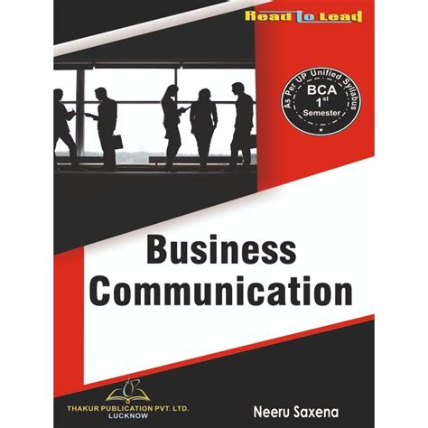 Business Communication Bca 1 Semester Thakur Publication Pvt Ltd