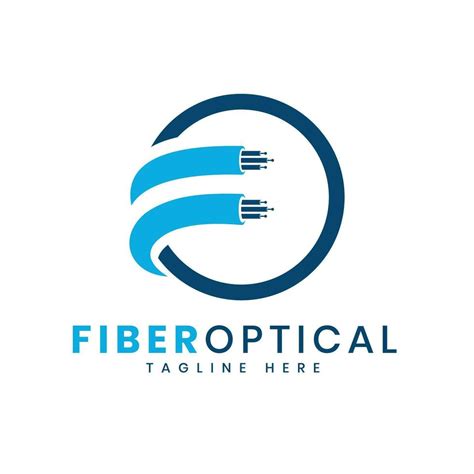 optical fiber logo vector art icons  graphics