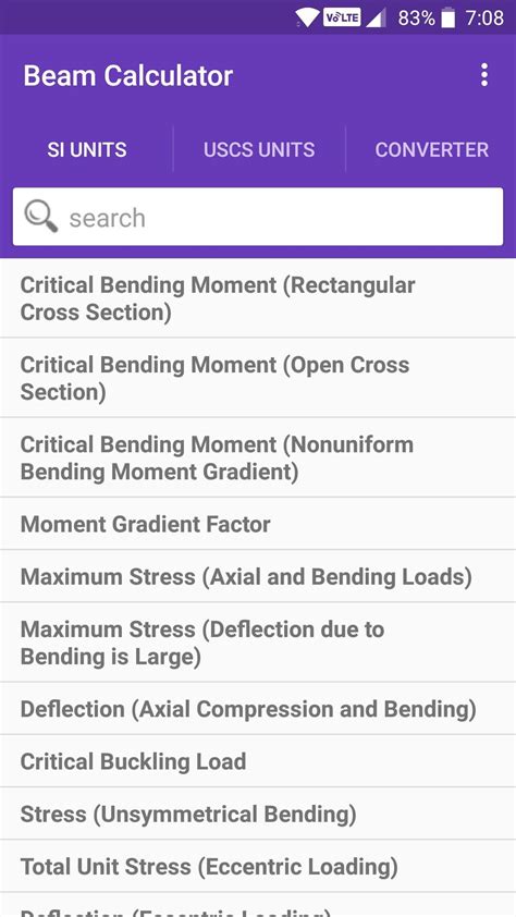 Beam Calculator Latest Version 5.1 for Android