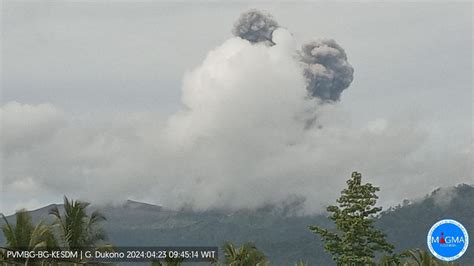 Gunung Dukono Di Halmahera Erupsi Semburkan Abu Vulkanik Setinggi