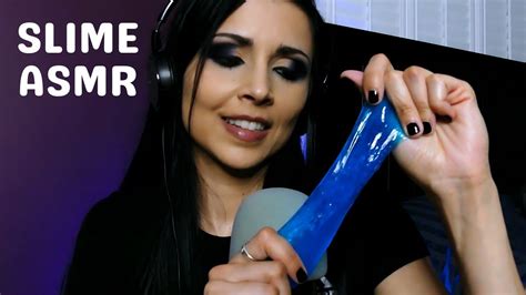 ASMR Trying Dollar Store Slime Whispers Rubber Sounds Tapping