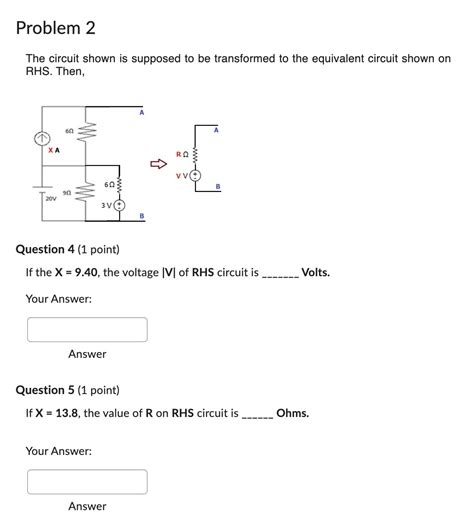 Solved Problem The Circuit Shown Is Supposed To Be Chegg