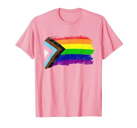 Inclusive Progress Pride Flag Gay Pride Lgbtq Rainbow Flag T Shirt Lgbt