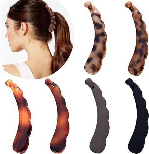 6 Pieces Banana Hair Clips For Womencute Banana Clip For