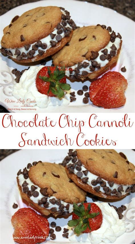 Chocolate Chip Cannoli Sandwich Cookie So Easy To Make Yet Special For