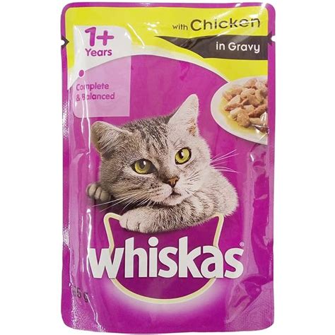 Whiskas Adult Cat Food Chicken In Gravy 85g Pouch Pet Shop And