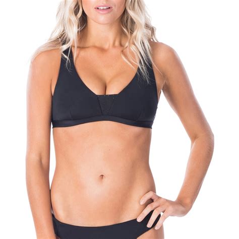 Rip Curl Mirage Ultimate Crop Bikini Top In Black