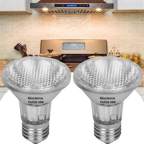 Nioclerce PAR20 Flood 39W 120V 480 Lumens 2 Pack PAR20 Flood Light