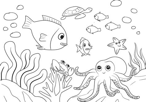 Fundo Do Mar Para Colorir E Imprimir Fdplearn