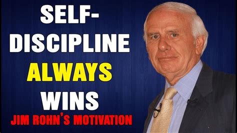 Mastering Your Self Discipline Jim Rohn Self Discipline Youtube