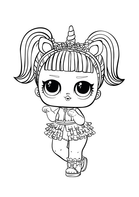 Lol Surprise Doll Coloring Pages Printable Printable Templates