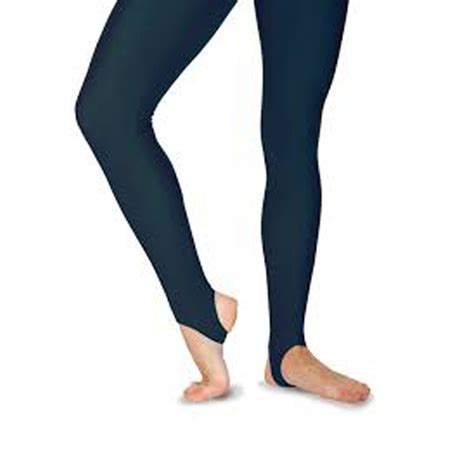 Boys Ballet Company Black Cotton Lycra Stirrup Leggings 4 Dance