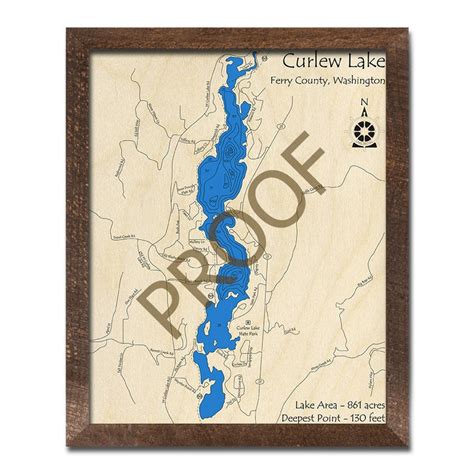 Curlew Lake Depth Map