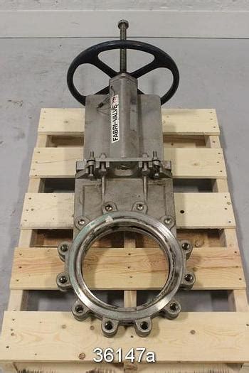 Used Fabri 10 Hand Operated Knife Gate Valve FV C6701738000 36147