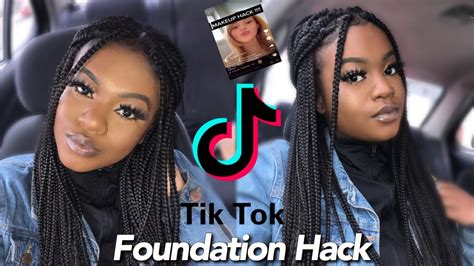 Testing Viral Tik Tok Foundation Hack Ft Grwm Di Bonita Youtube