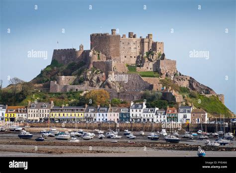 Mount Orgueil Castle Also Known As Gorey Castle Pictured From Long