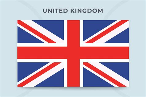 United Kingdom National Flag Design Template Vector Art At