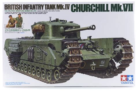 Tamiya 135 British Churchill Mkvii Infantry Tank Scaled Plastic