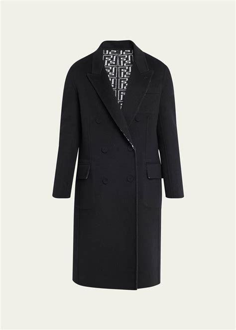 Fendi Mens Ff Reversible Wool Coat Bergdorf Goodman