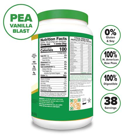 Non Gmo Pea Protein Growing Naturals