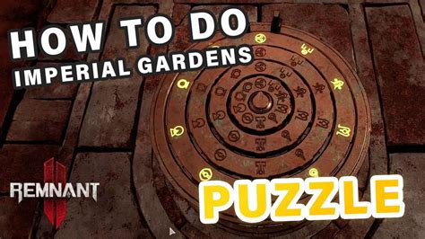 How To Solve Imperial Gardens Symbol Puzzle Solution Remnant Youtube