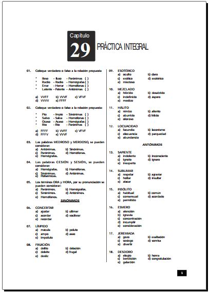 Razonamiento Verbal Ejercicios En Pdf Razonamiento Verbal