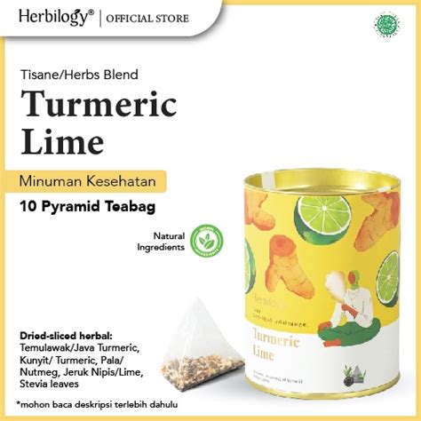 Jual Herbilogy Tisane Herbs Blend Turmeric Lime Pyramid Teabag