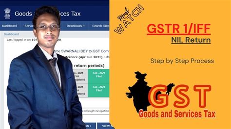 How To File Gstr Iff Nil Return Youtube