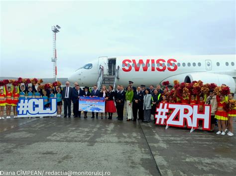 Primul Avion Din Zurich A Aterizat Pe Aeroportul Cluj Pasagerii