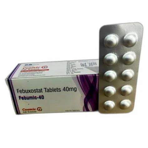 FEBUMIC 40 TAB Febuxostat 40mg Tablet At Rs 115 Uloric In Ahmedabad