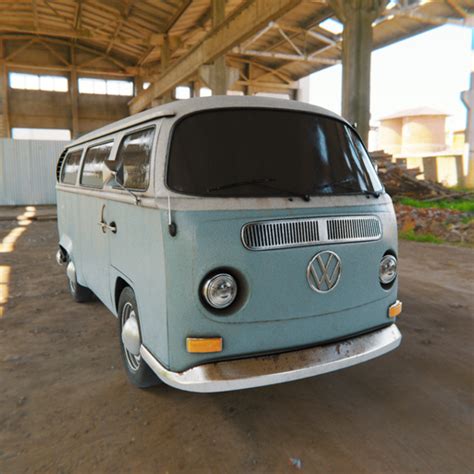 Volkswagen Kombi Free Modern Cars Models Blenderkit