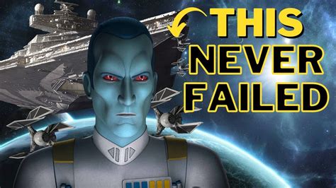 3 Genius Tactics Grand Admiral Thrawn Used To Destroy Fleets Youtube