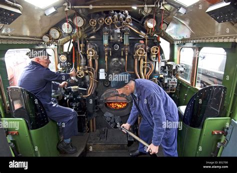 Inside The Cab Of An A1 Peppercorn Class Pacific Steam Engine The Stock